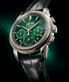 Replica Patek Philippe’s brand new Ref. 5270P-014 platinum grand complication timepiece