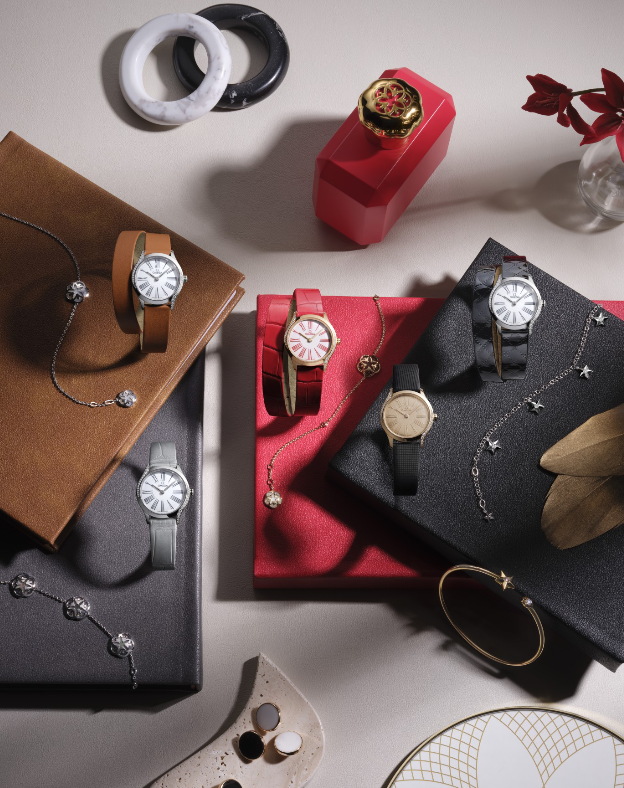 The Omega De Ville Mini watch demonstrates romantic style