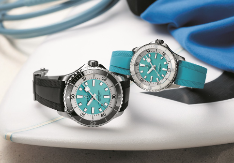 Summer love, chasing you on the waves: Breitling “Turquoise Green”